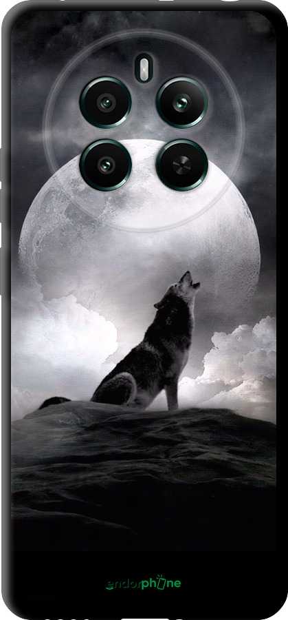 TPU чехол Вовк, що виє для Realme 12+ - 934b-3650 изображение 