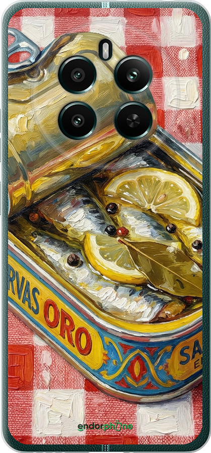 Силиконовый чехол Vintage Sardine Tin Phone для Realme 12+ - 6772u-3650 изображение 