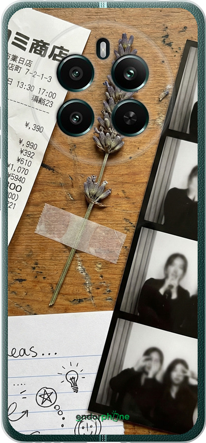 Силиконовый чехол Aesthetic Scrapbook Collage для Realme 12+ - 6773u-3650 изображение 