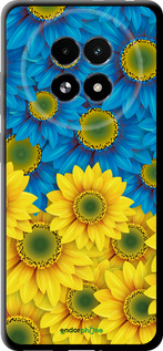 TPU чехол Жовто-блакитні квіти  для Realme 13+ 5G - 1048b-3891 изображение 