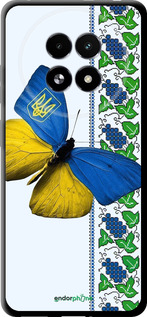 TPU чехол Желто-голубая бабочка для Realme 13+ 5G - 1054b-3891 изображение 