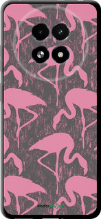 TPU чехол Vintage-Flamingos для Realme 13+ 5G - 4171b-3891 изображение 