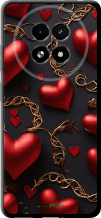 TPU чехол Сердечки для Realme 13+ 5G - 5831b-3891 изображение 