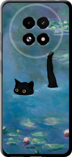 TPU чехол С изображением кота и водяной лилии Monet для Realme 13+ 5G - 6519b-3891 изображение 