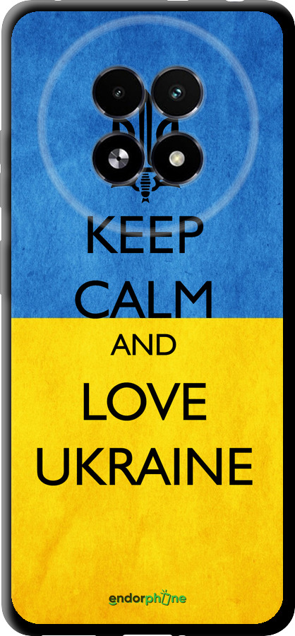TPU чехол Keep calm and love Ukraine v2 для Realme 13+ 5G - 1114b-3891 изображение 