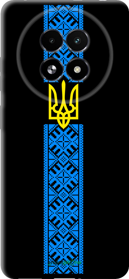 TPU чехол Тризуб в вышиванке для Realme 13+ 5G - 1158b-3891 изображение 