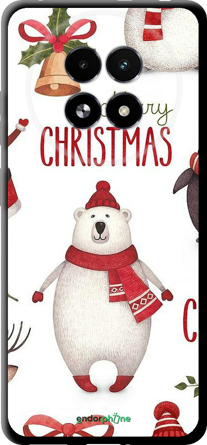 TPU чехол Merry Christmas для Realme 13+ 5G - 4106b-3891 изображение 