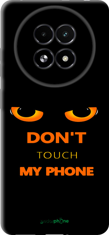 TPU чехол Don't touch the phone для Realme 13+ 5G - 4261b-3891 изображение 