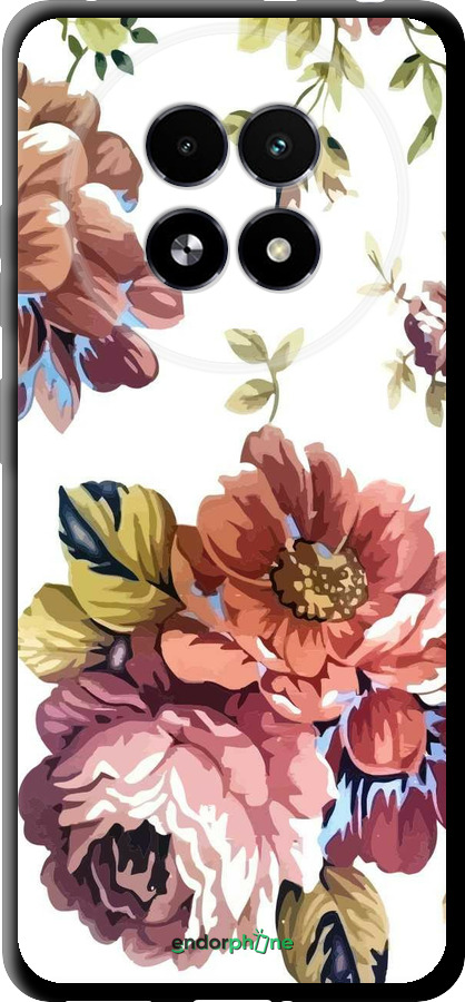 TPU чехол Vintage flowers для Realme 13+ 5G - 4333b-3891 изображение 