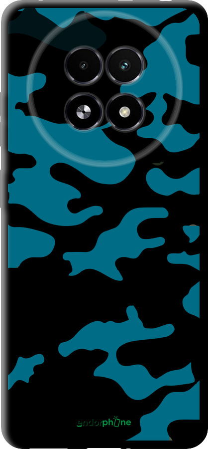 TPU чехол Камуфляж прозрачный фон для Realme 13+ 5G - 4877b-3891 изображение 