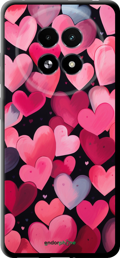 TPU чехол Сердечки 4 для Realme 13+ 5G - 5662b-3891 изображение 