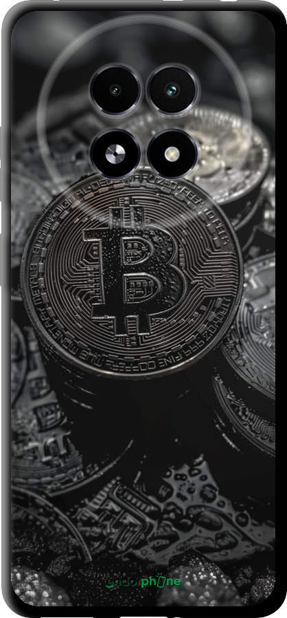 TPU чехол Black Bitcoin для Realme 13+ 5G - 6090b-3891 изображение 