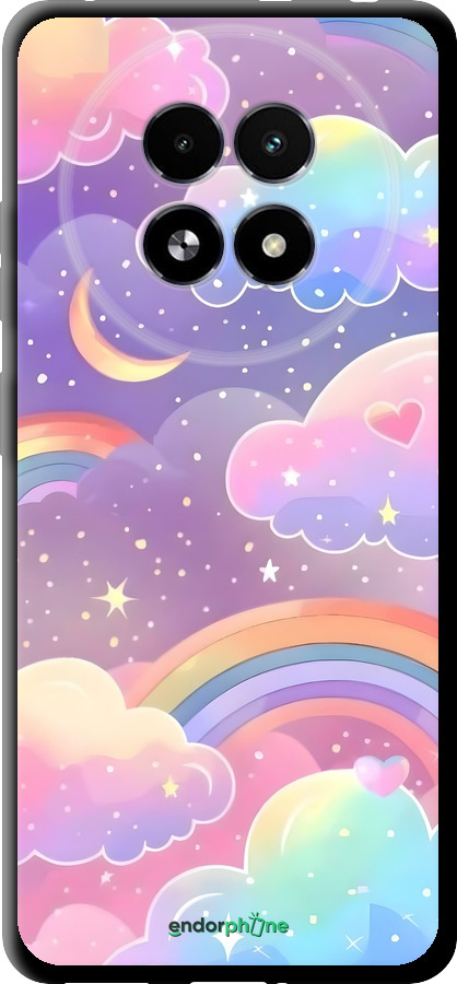 TPU чехол Облака и радуга для Realme 13+ 5G - 6312b-3891 изображение 