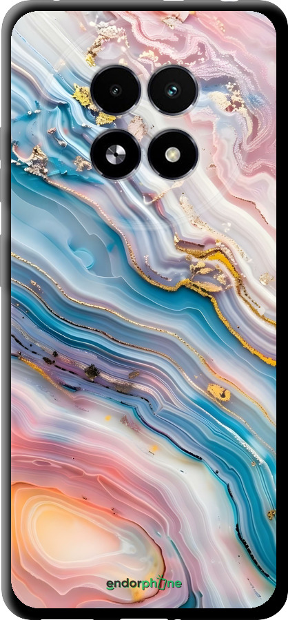TPU чехол Мрамор красивый для Realme 13+ 5G - 6376b-3891 изображение 
