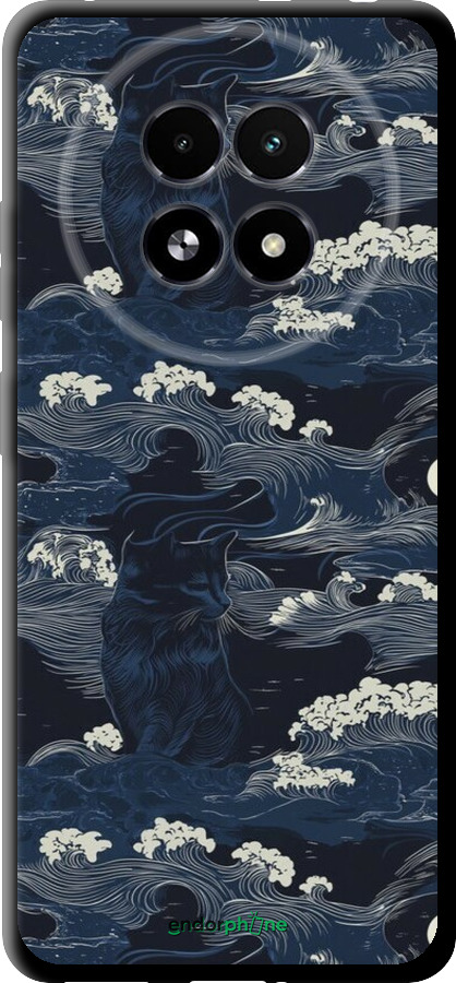 TPU чехол Морская тематика в стиле арт-деко для Realme 13+ 5G - 6520b-3891 изображение 