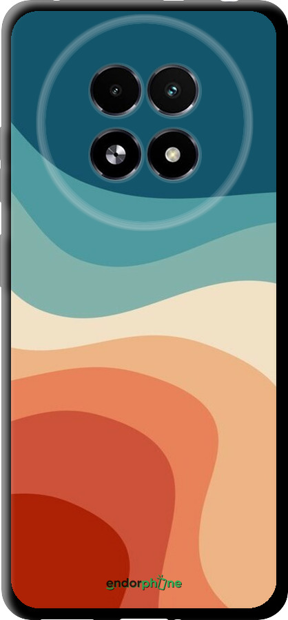 TPU чехол В стиле ретро с волнами для Realme 13+ 5G - 6531b-3891 изображение 