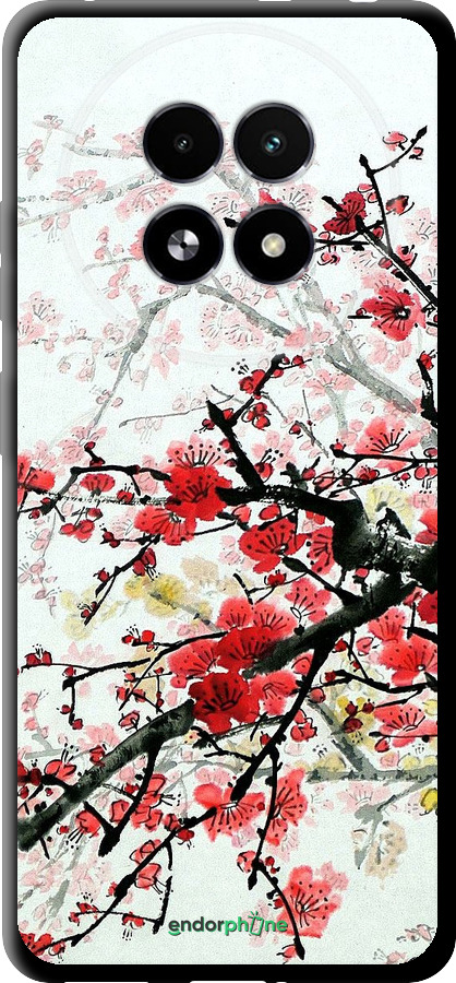 TPU чехол Цветущий куст для Realme 13+ 5G - 831b-3891 изображение 