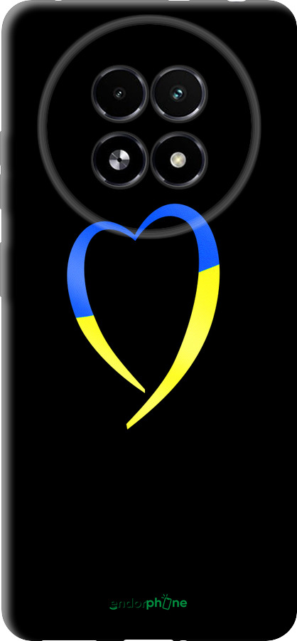 TPU чехол Жовто-блакитне серце для Realme 13+ 5G - 885b-3891 изображение 