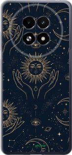 Силиконовый чехол Celestial Harmony: Sun & Moon Gold Mystic Pattern для Realme 13+ 5G - 6778u-3891 изображение 