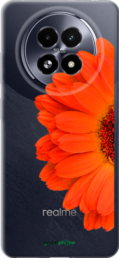 Силіконовий чехол Гербера 1 для Realme 13+ 5G - 4534u-3891 изображение 