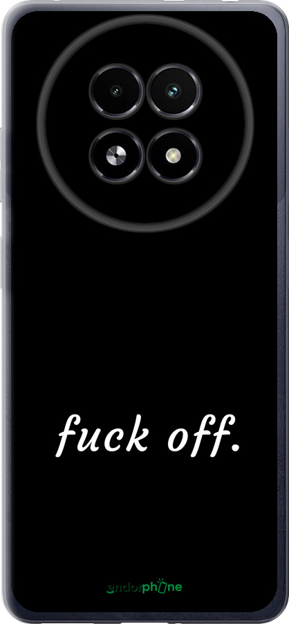 Силіконовий чехол Fuck off для Realme 13+ 5G - 4731u-3891 изображение 