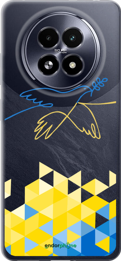 Силіконовий чехол Птиця миру  для Realme 13+ 5G - 5231u-3891 изображение 