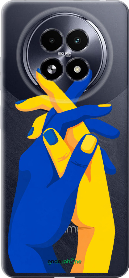 Силіконовий чехол Stand With Ukraine для Realme 13+ 5G - 5255u-3891 изображение 