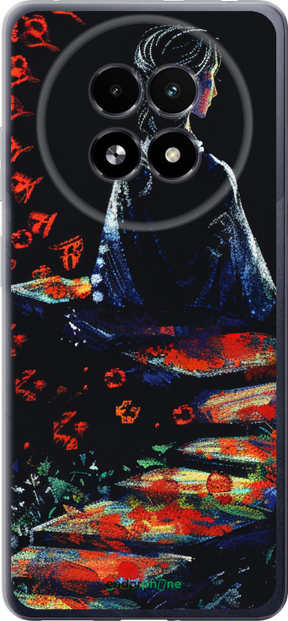 Силіконовий чехол Мрійлива дівчина для Realme 13+ 5G - 6042u-3891 изображение 
