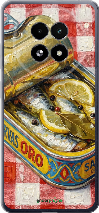 Силиконовый чехол Vintage Sardine Tin Phone для Realme 13+ 5G - 6772u-3891 изображение 