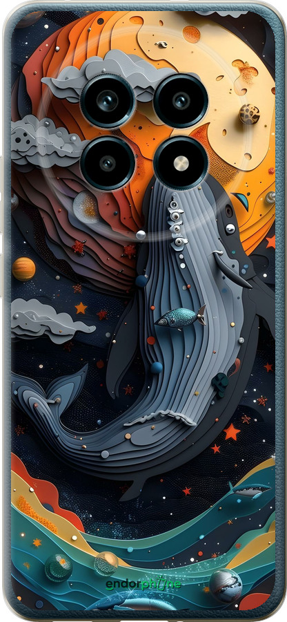 Силиконовый чехол Кит в космосе для Realme 13 PRO / 13 PRO+ - 6328u-3789 изображение 