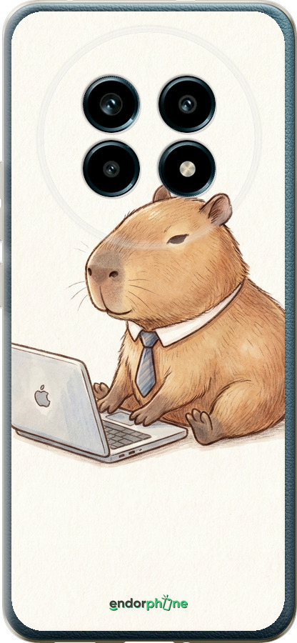 Силіконовий чехол Funny Capybara CEO Working для Realme 13 PRO / 13 PRO+ - 6777u-3789 изображение 