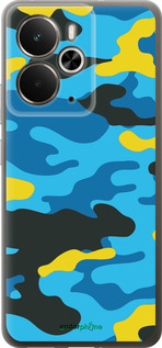 Силіконовий чехол Жовто-блакитний камуфляж для Realme 14 5G / 14T 5G - 1084u-4024 изображение 