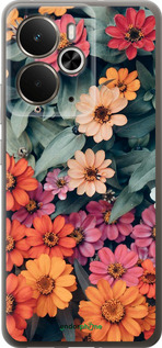 Силиконовый чехол Beauty flowers для Realme 14 5G / 14T 5G - 4050u-4024 изображение 