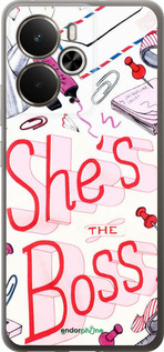 Силиконовый чехол she's the  boss для Realme 14 5G / 14T 5G - 4254u-4024 изображение 