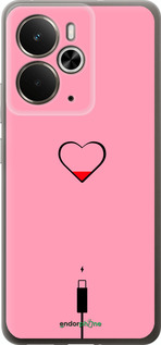 Силиконовый чехол Подзарядка сердца1 для Realme 14 5G / 14T 5G - 4275u-4024 изображение 