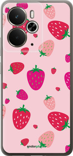Силиконовый чехол Клубнички для Realme 14 5G / 14T 5G - 4332u-4024 изображение 