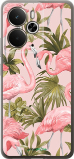 Силиконовый чехол фламинго 2 для Realme 14 5G / 14T 5G - 4360u-4024 изображение 