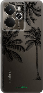 Силиконовый чехол Пальмы1 для Realme 14 5G / 14T 5G - 4634u-4024 изображение 