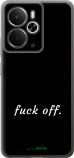Силиконовый чехол Fuck off для Realme 14 5G / 14T 5G - 4731u-4024 изображение 