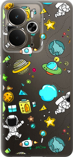 Силиконовый чехол Космос для Realme 14 5G / 14T 5G - 4735u-4024 изображение 