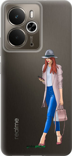 Силиконовый чехол Девушка 1 для Realme 14 5G / 14T 5G - 4751u-4024 изображение 