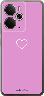 Силиконовый чехол Сердце 2 для Realme 14 5G / 14T 5G - 4863u-4024 изображение 