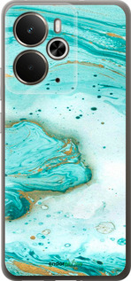 Силиконовый чехол Мраморный для Realme 14 5G / 14T 5G - 4895u-4024 изображение 