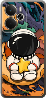 Силиконовый чехол Астронавт и звезда для Realme 14 5G / 14T 5G - 5326u-4024 изображение 