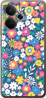 Силиконовый чехол Цветочный фон v4 для Realme 14 5G / 14T 5G - 5494u-4024 изображение 