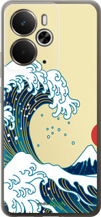 Силиконовый чехол Японские волны для Realme 14 5G / 14T 5G - 5533u-4024 изображение 
