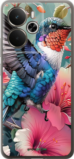 Силиконовый чехол Сказочная колибри для Realme 14 5G / 14T 5G - 6051u-4024 изображение 