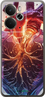 Силиконовый чехол Crystal Heart для Realme 14 5G / 14T 5G - 6070u-4024 изображение 
