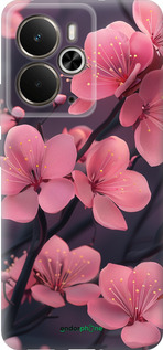 Силиконовый чехол 'Пурпурная сакура' для Realme 14 5G / 14T 5G изображение 5