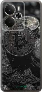 Силиконовый чехол Black Bitcoin для Realme 14 5G / 14T 5G - 6090u-4024 изображение 